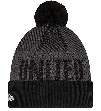 New Era Mütze m. Bommel - Strick - Manchester United - Schwarz