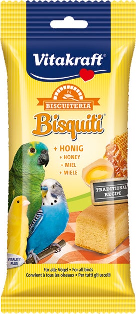 Vitakraft vogelsnack Bisquiti honing 50 g
