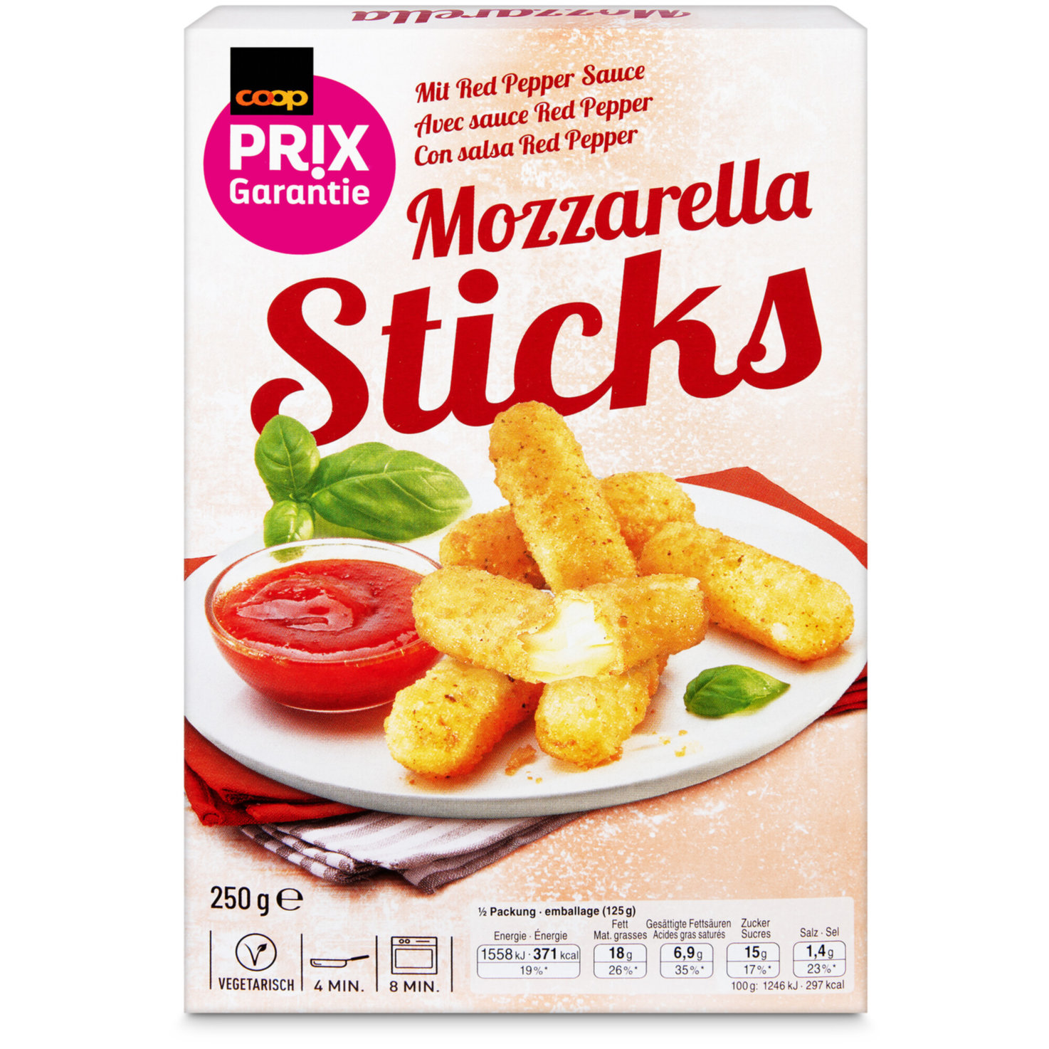 Prix Garantie Mozzarella Sticks