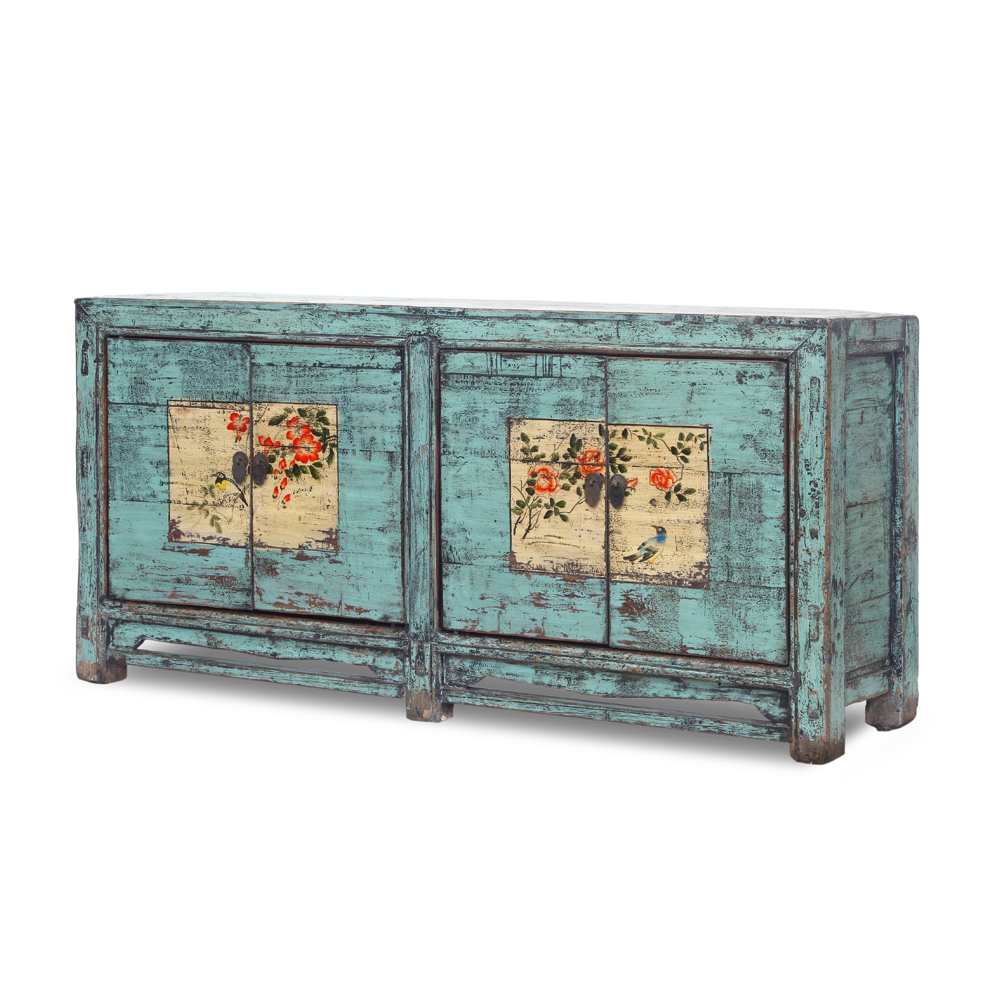 Sideboard 'Mésange', blau, T 45 cm, B 150 cm, H 86 cm von fischer's lagerhaus