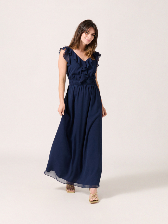 Robe longue cintrée