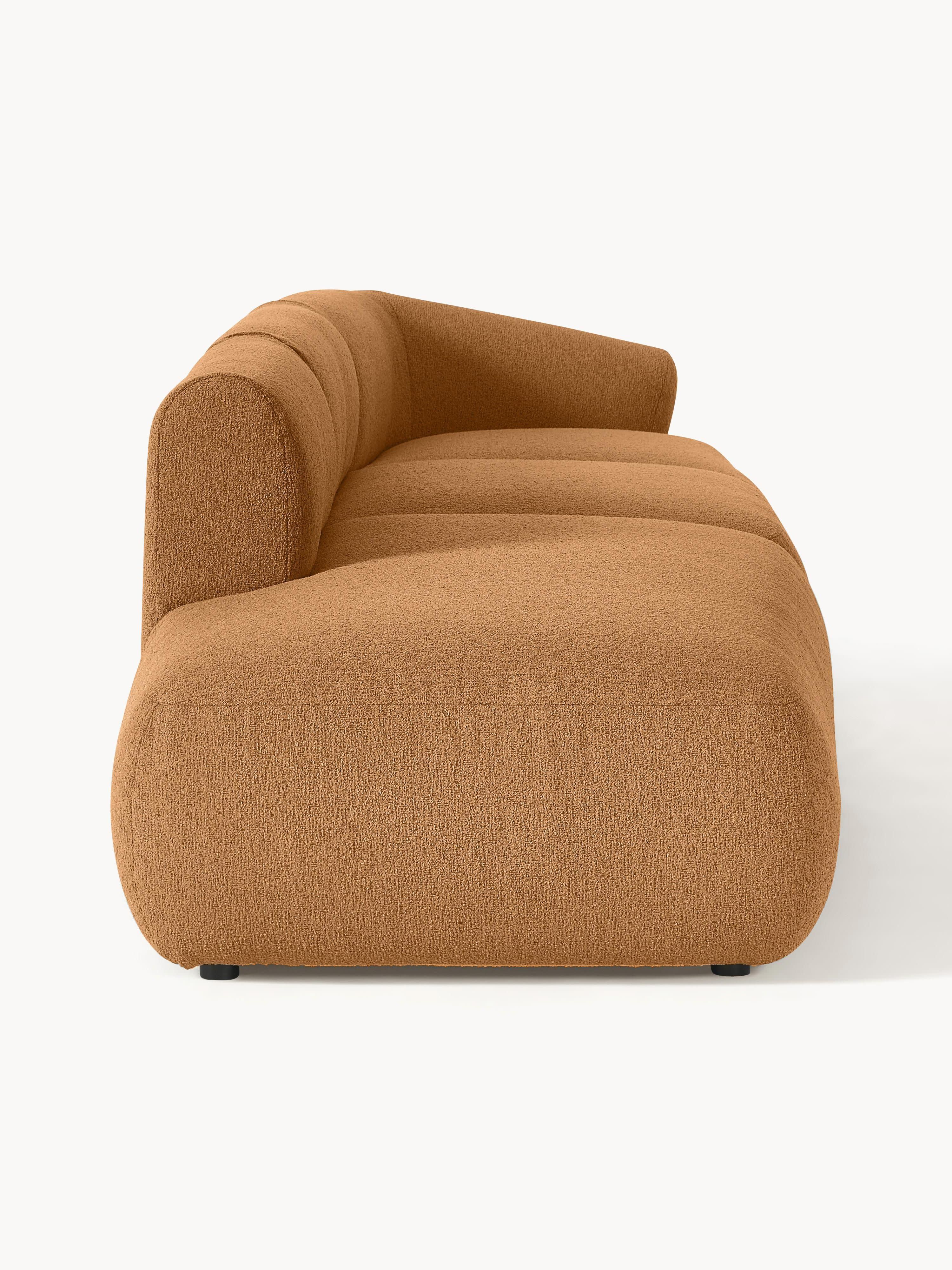Modulaire XL chaise longue Sofia van bouclé stof
