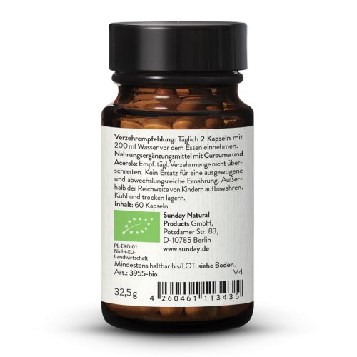 Sunday Natural Products  Bio Curcuma Komplex Ultra + C