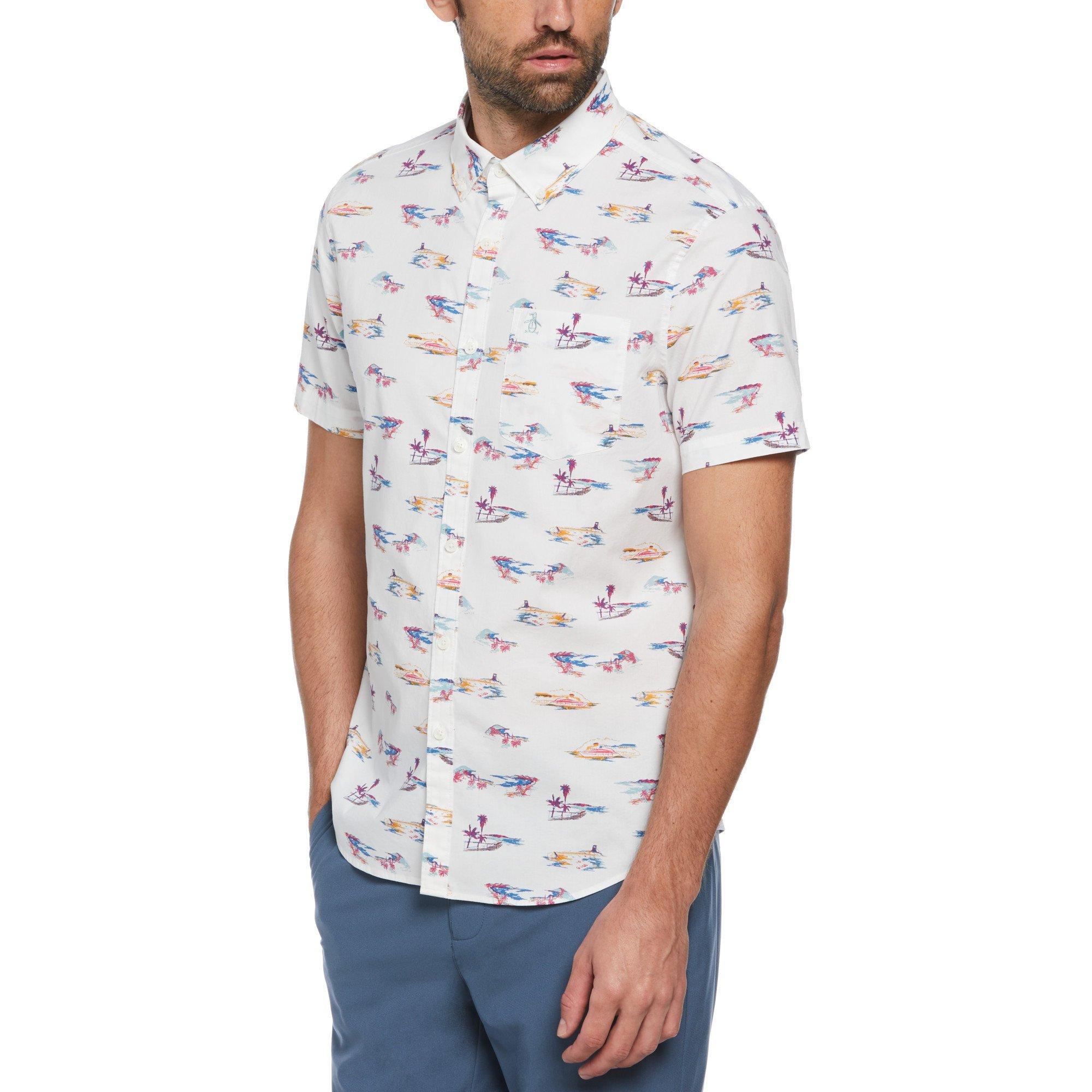 Original Penguin OP Short Sleeve All Over Print Mens