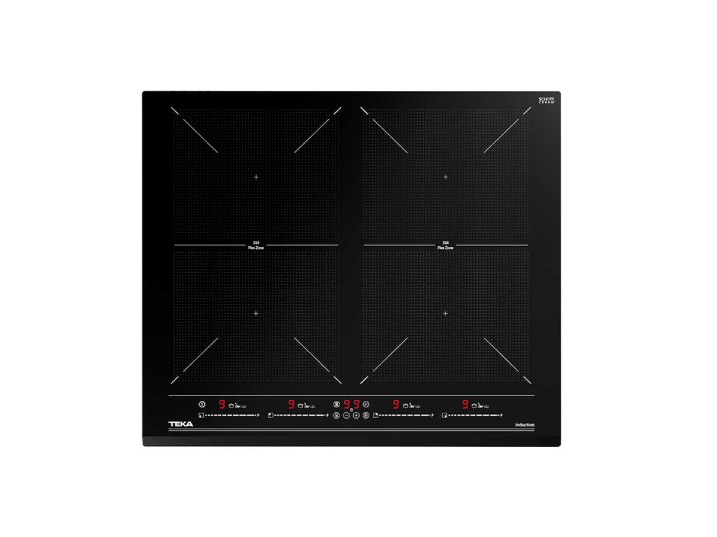 PLACA DE INDUÇÃO TEKA IZF 64600 BK PRETA 60 CM