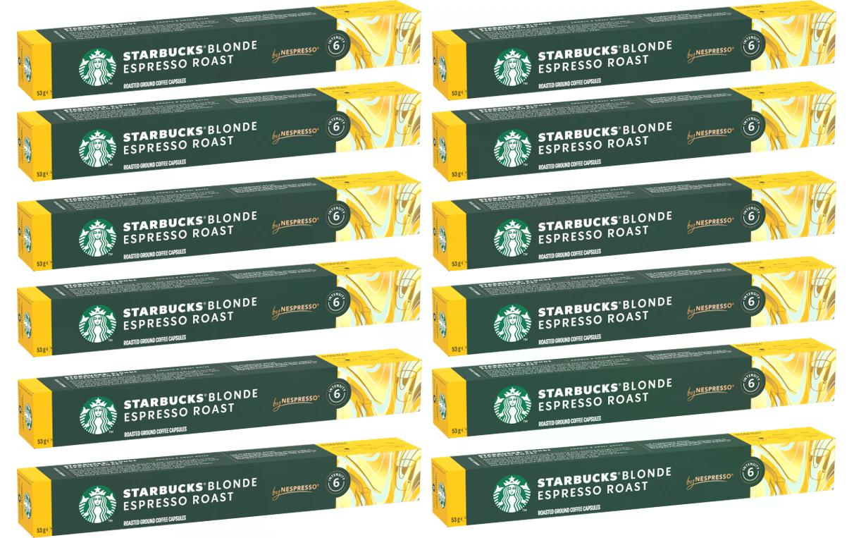 Kaffeekapseln Blonde Espresso Roast 12 x 10 StückKaffeekapseln für Nespresso Maschinen