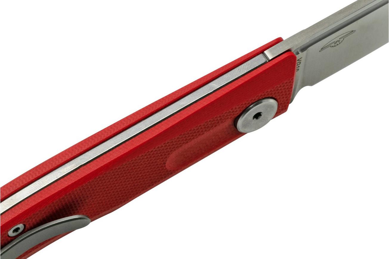 Real Steel Stella Red G10 7058 slipjoint zakmes, Poltergeist design