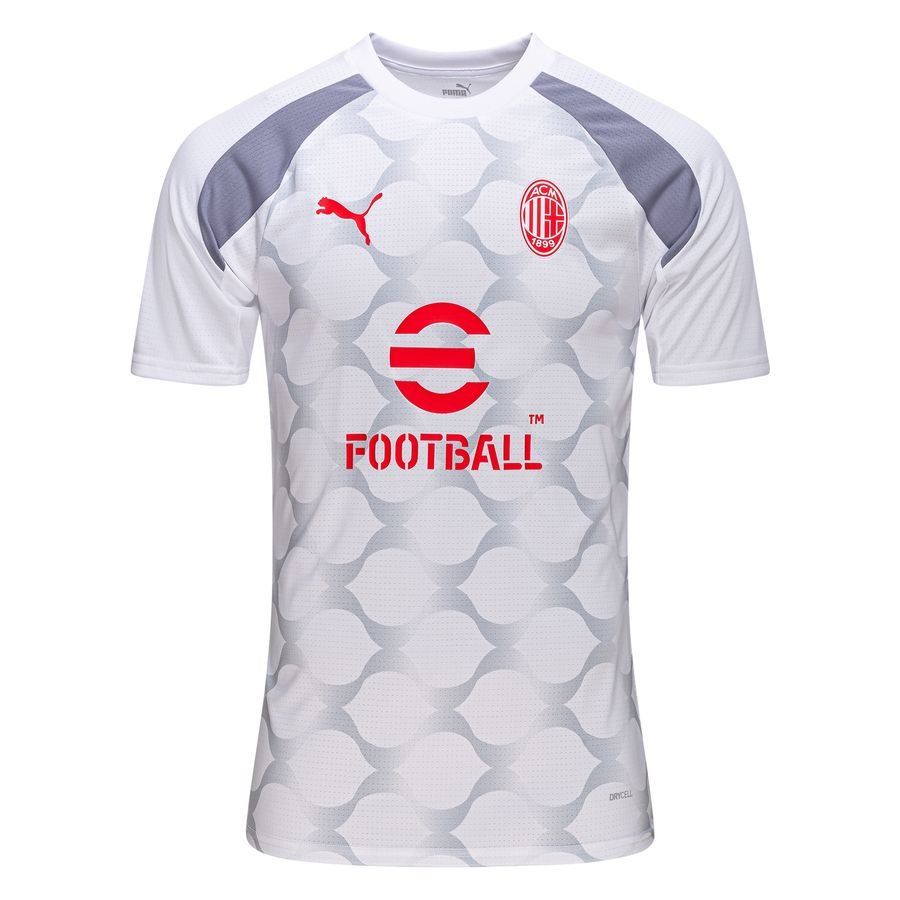 Milan AC T-shirt d'Entraînement Avant-Match - Blanc/Gris