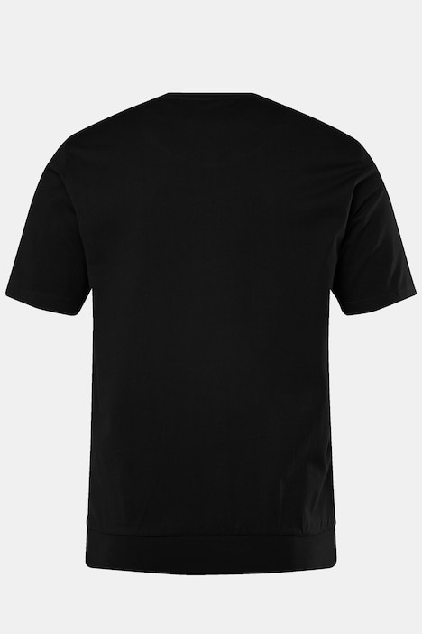 Men+ T-Shirt Bauchfit, Halbarm, Schrift Print, bis 84/86
