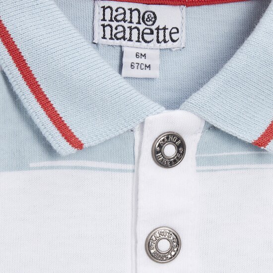 Tropicool Polo manches courtes   Blanc Plume        de               Nano & nanette