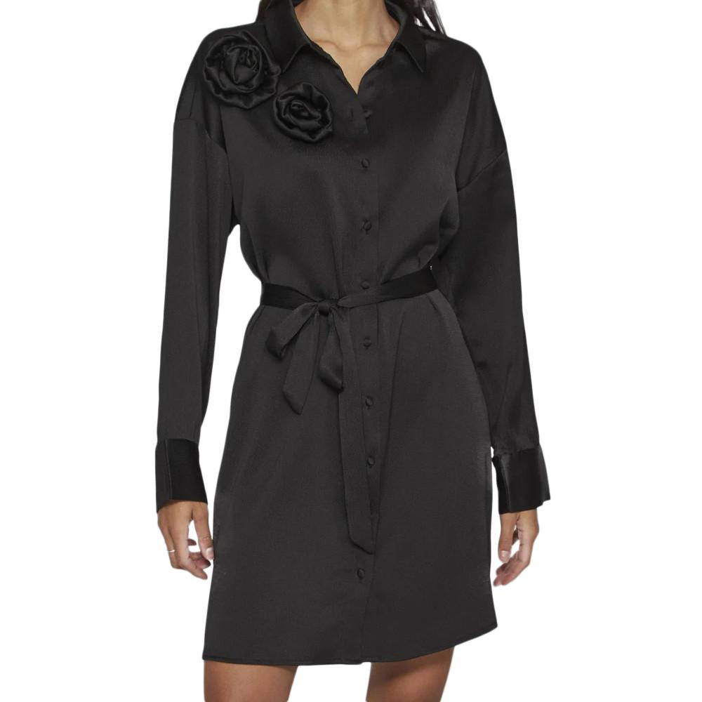 Vila Robe Noir Femme Vila Vimedina Rose
