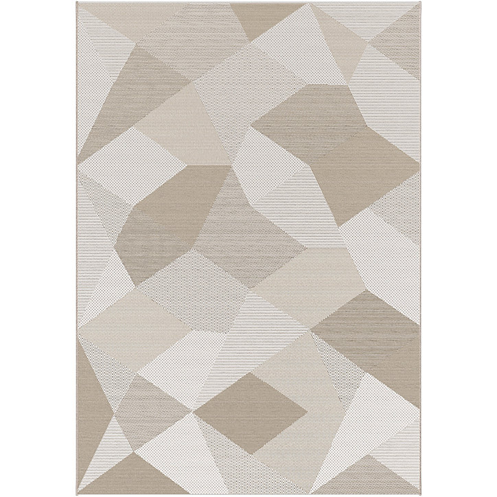 Tapis Burbridge GoodHome beige L.170 x L.120 cm