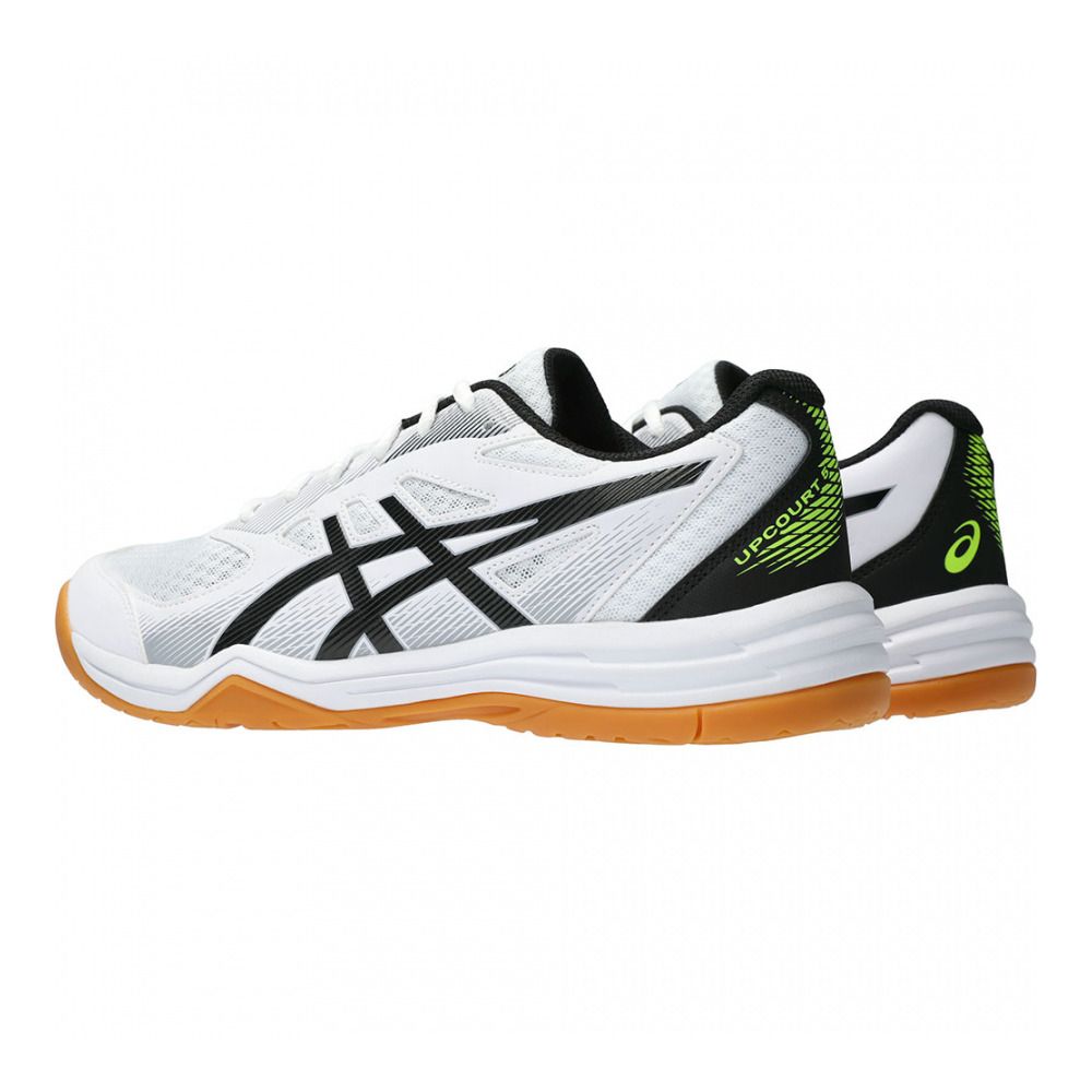 Asics UPCOURT 5 - Chaussures handball Homme white/safety yellow