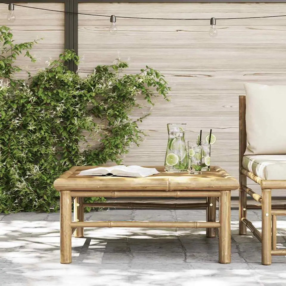 vidaXL - Tuintafel - Bruin - Bamboe