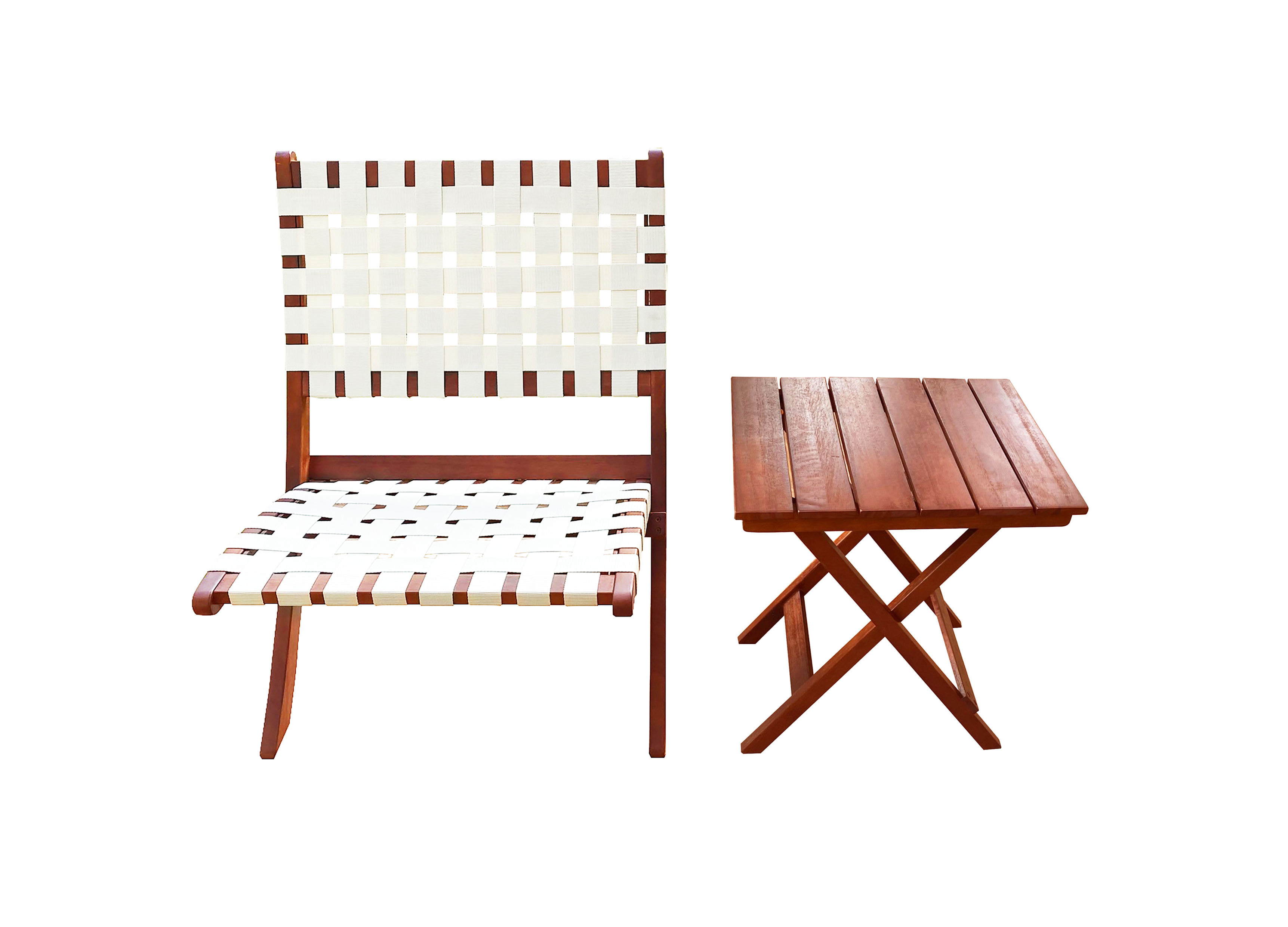 Portefino lite bord sammenleggbart Brunbeiset eucalyptus