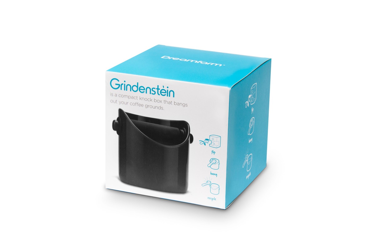 Dreamfarm - Stor Grindenstein Knock Box - Sort
