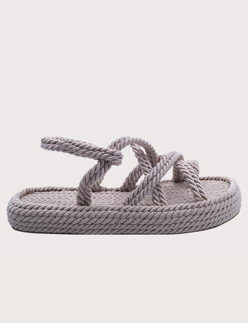 AUTRE SANDALES CORDE FEMME BEIGE