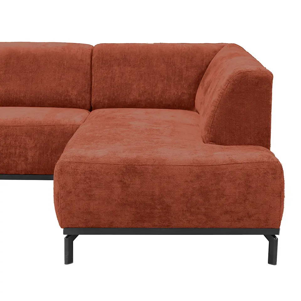 Hoekbank Lola rechts - terracotta