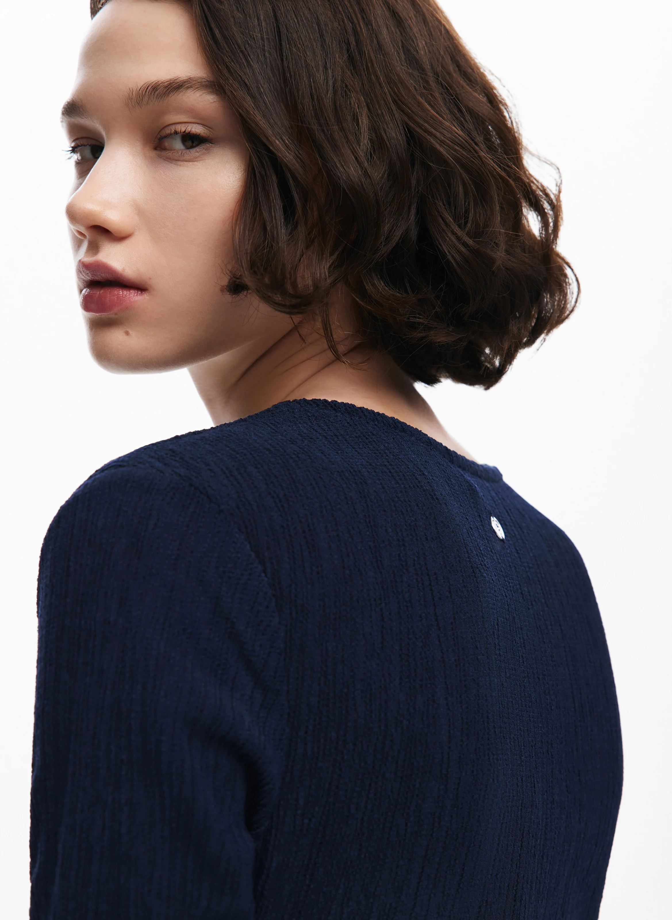 Combinaison col V| Bleu