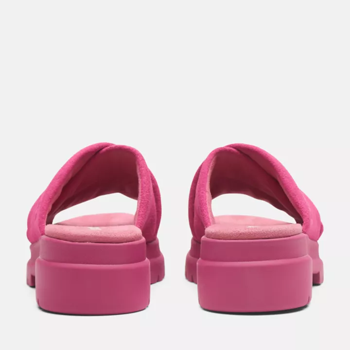 Sandale London Vibe à enfiler pour femme en rose foncé