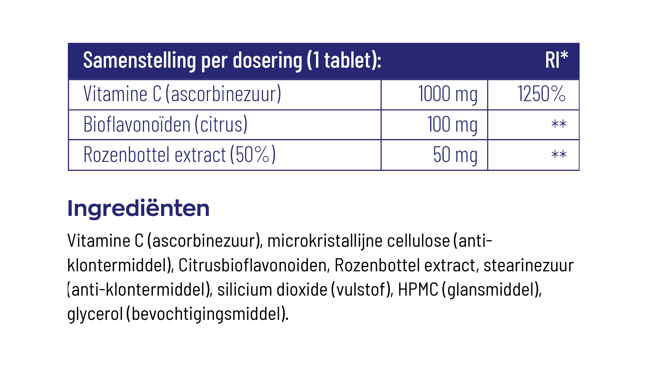 Vitamine C 1000 mg