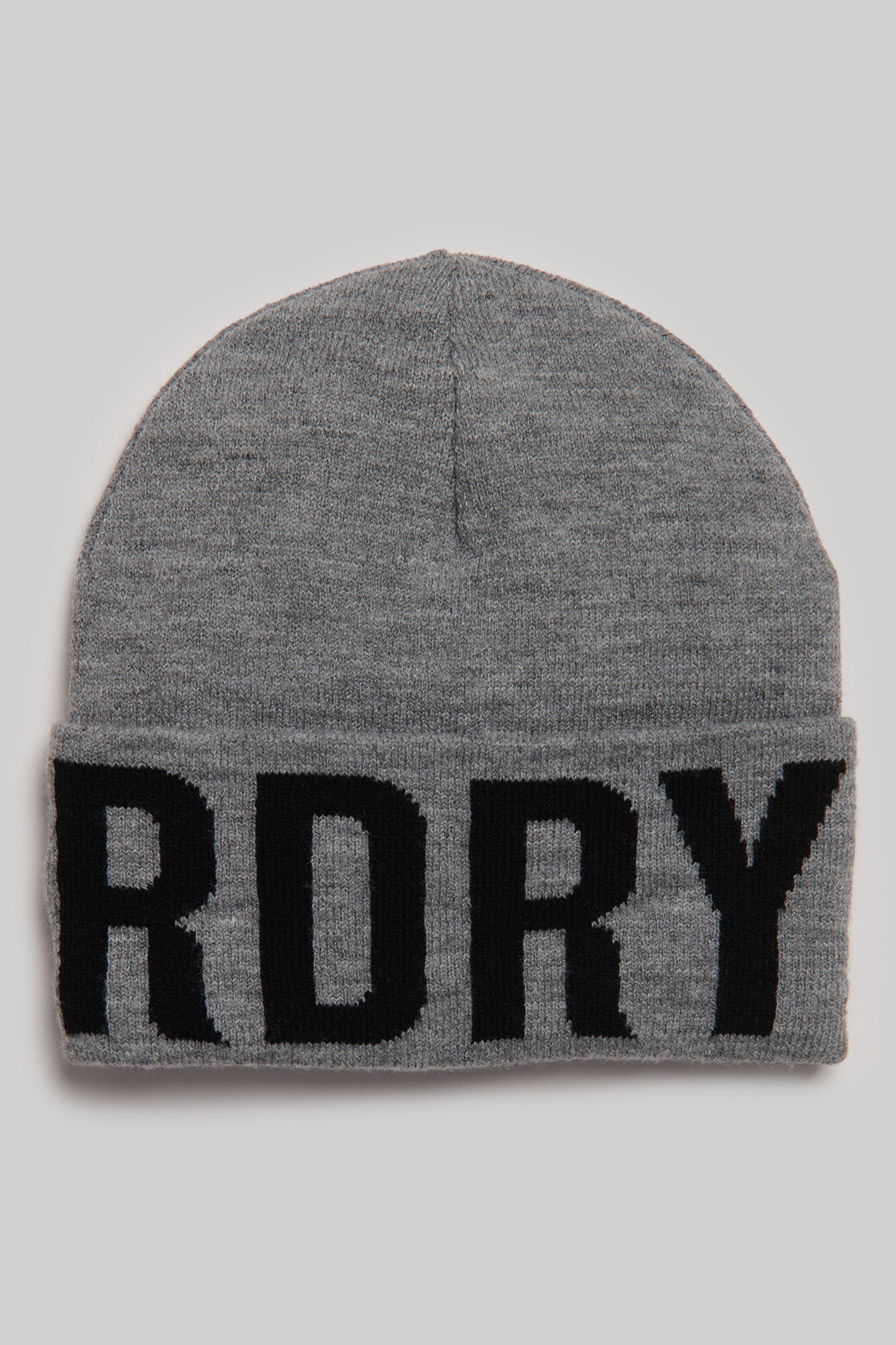 Gorro de tricô com a marca