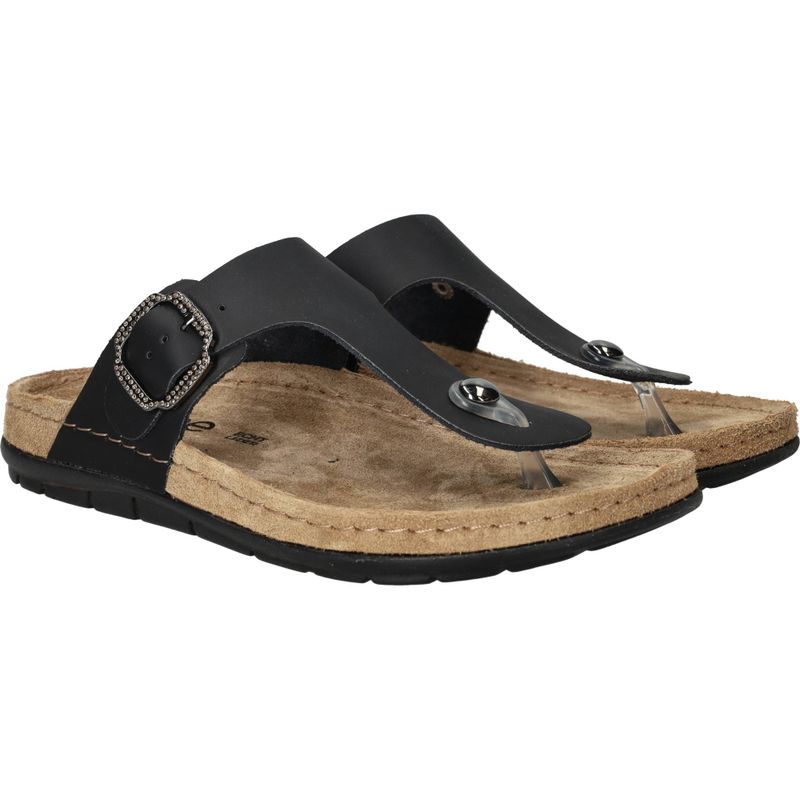 Rohde Slippers Zwart Dames
