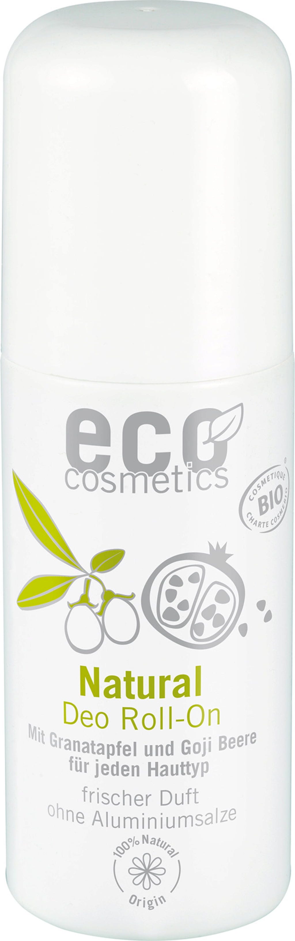 eco cosmetics  Deo-Roller Granatapfel & Gojibeere, 50 ml