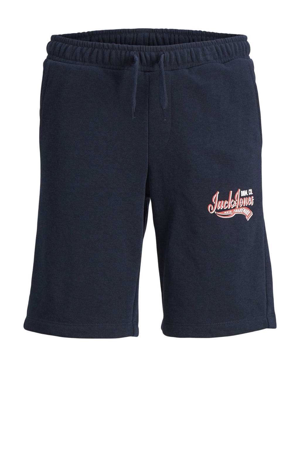 JACK & JONES sweatshort JPSTLOGO met logo donkerblauw