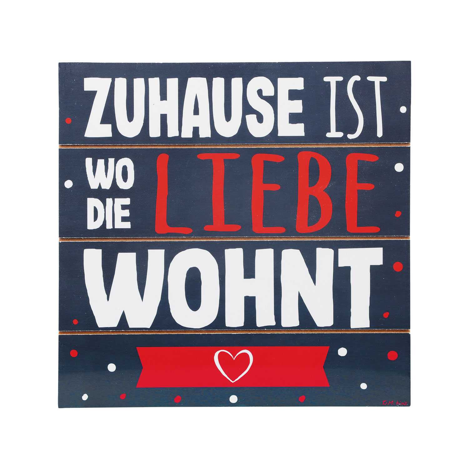 Deko Schild 