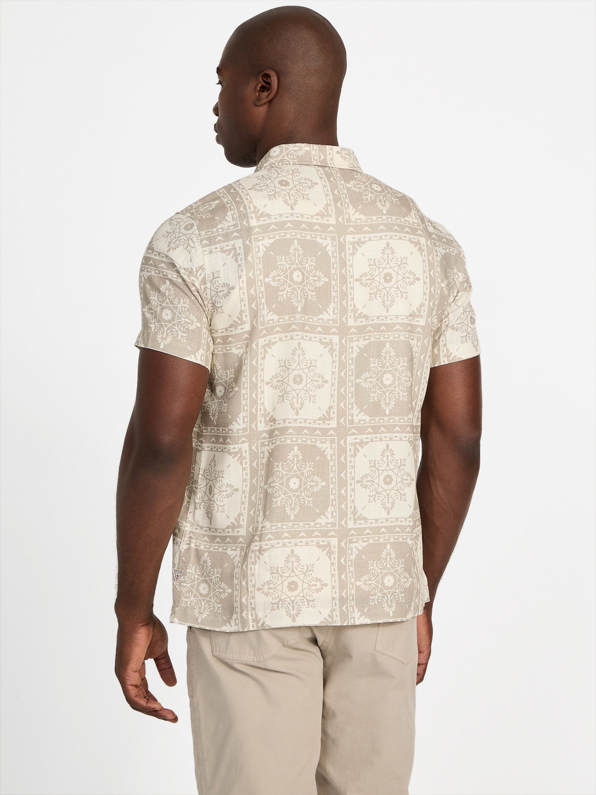 Camisa Eco Mosley com Estampa de Azulejos