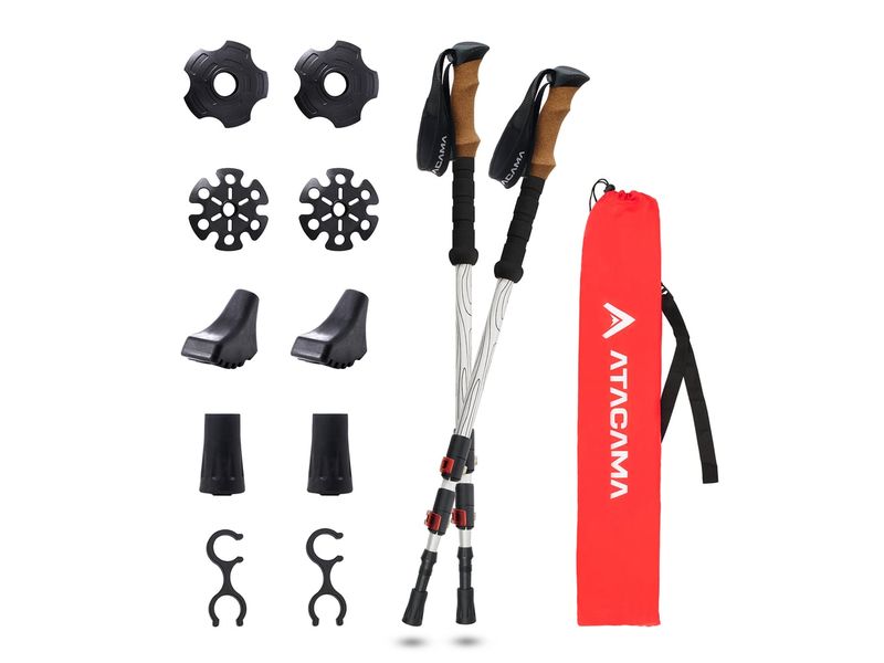 Atacama Nordic Walking Stöcke 110-135 cm Teleskop Wanderstöcke aus Aluminium