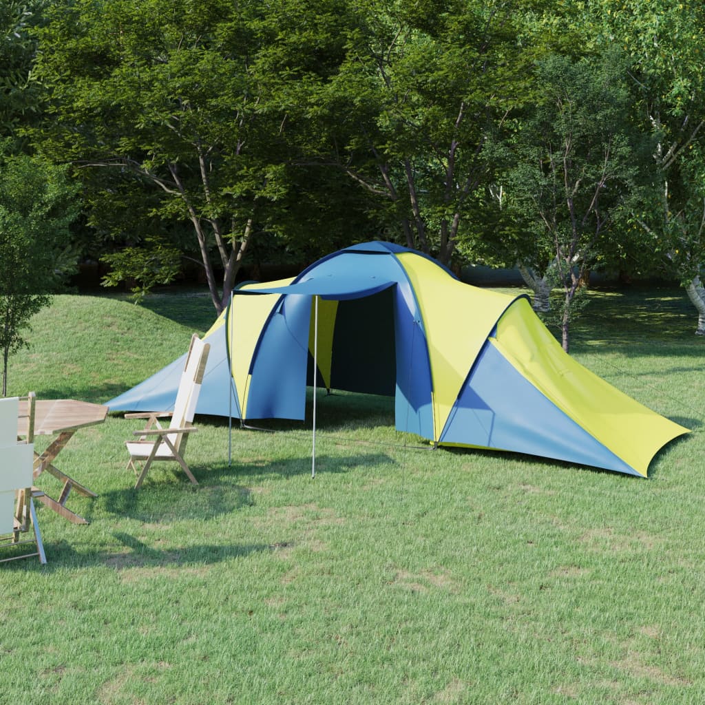 Tenda Vidaxl Azul e Amarela