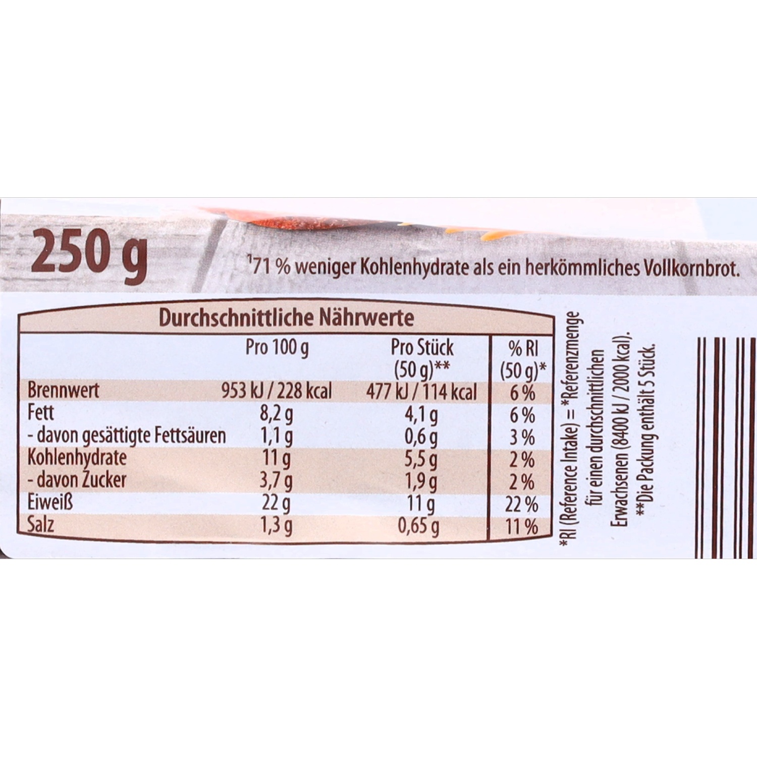 HAPPY HARVEST Proteinbrot, Karotte 250g