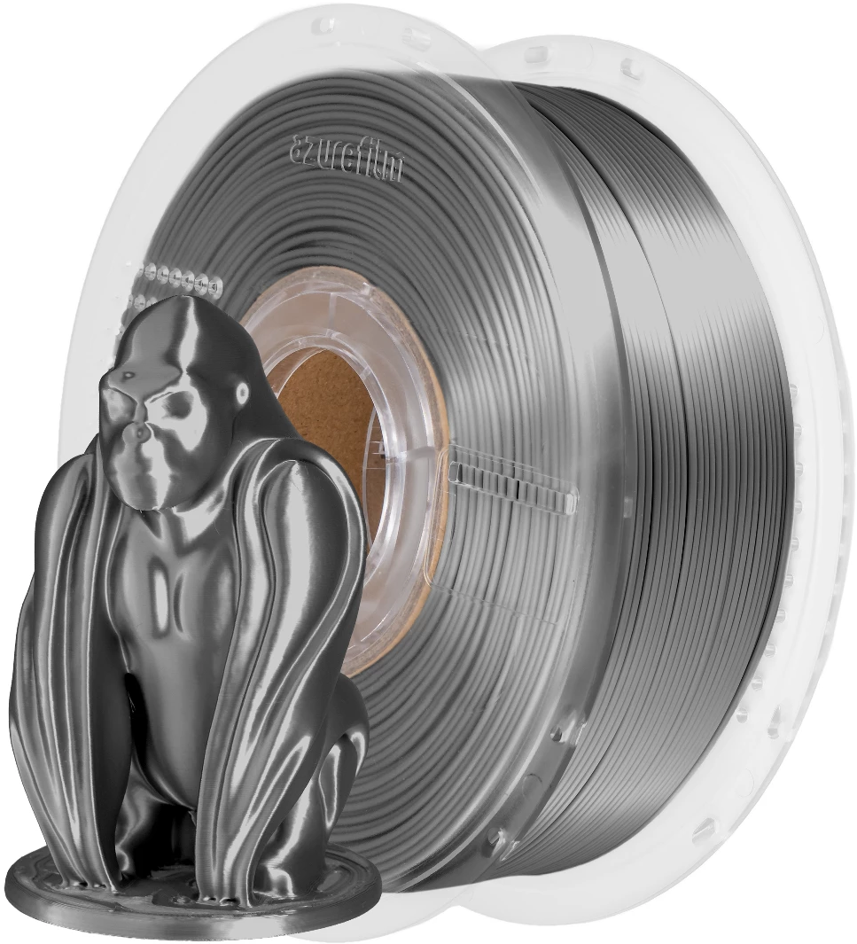 AzureFilm  PLA Silk Graphite Grey, 1,75 mm / 1000 g    PLA-Material mit seidigem Finish