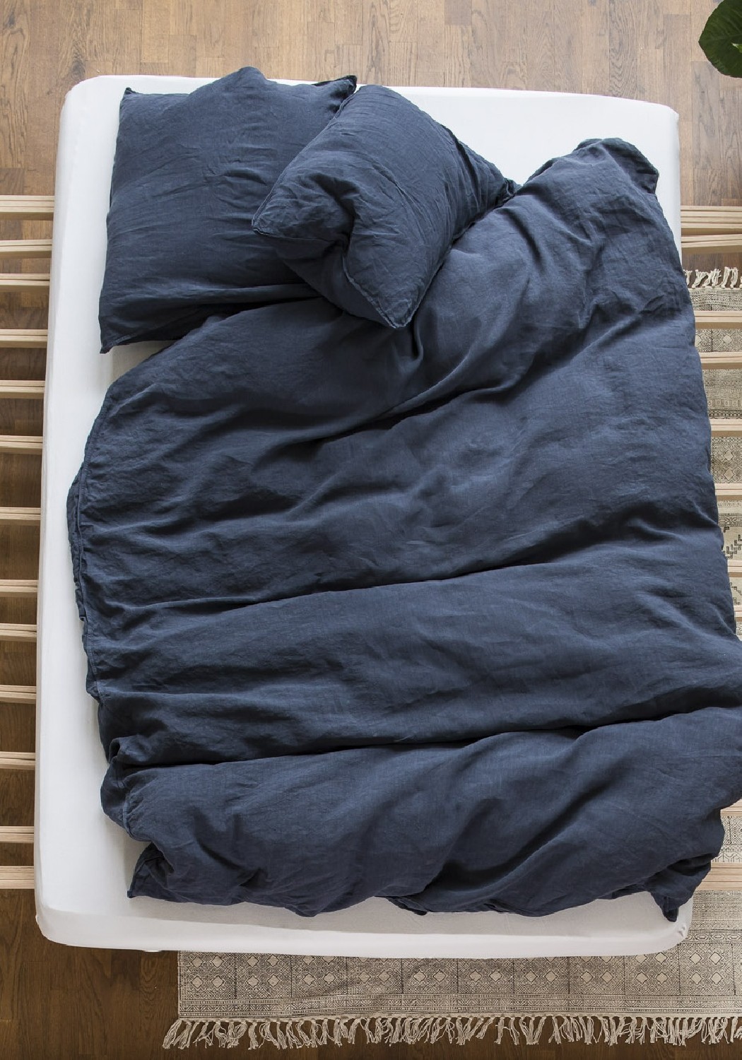 Lavie Leinen-Kissenbezug lavie Linus indigo online kaufen