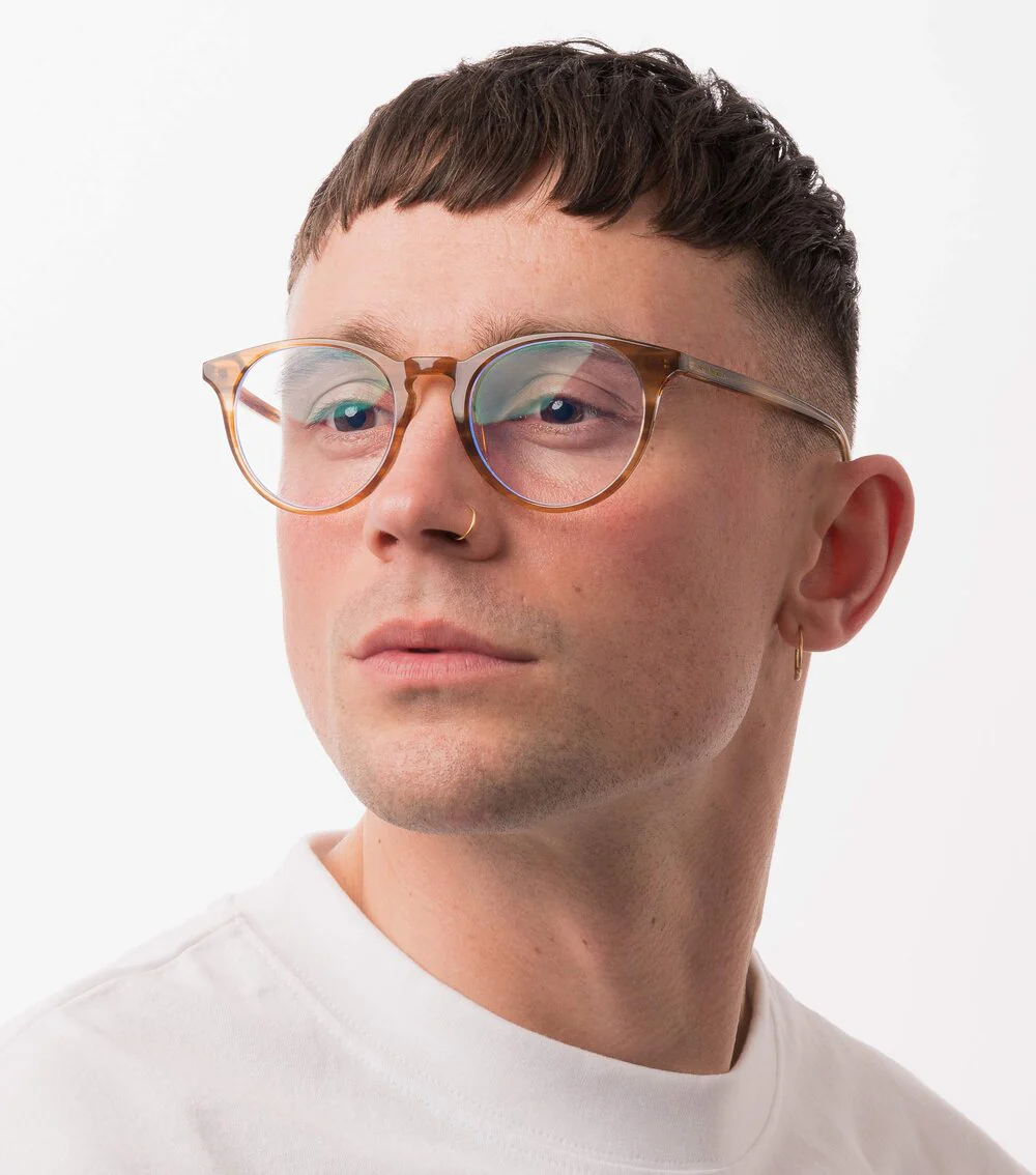 MessyWeekend  New Depp Blue Light brille - Horn