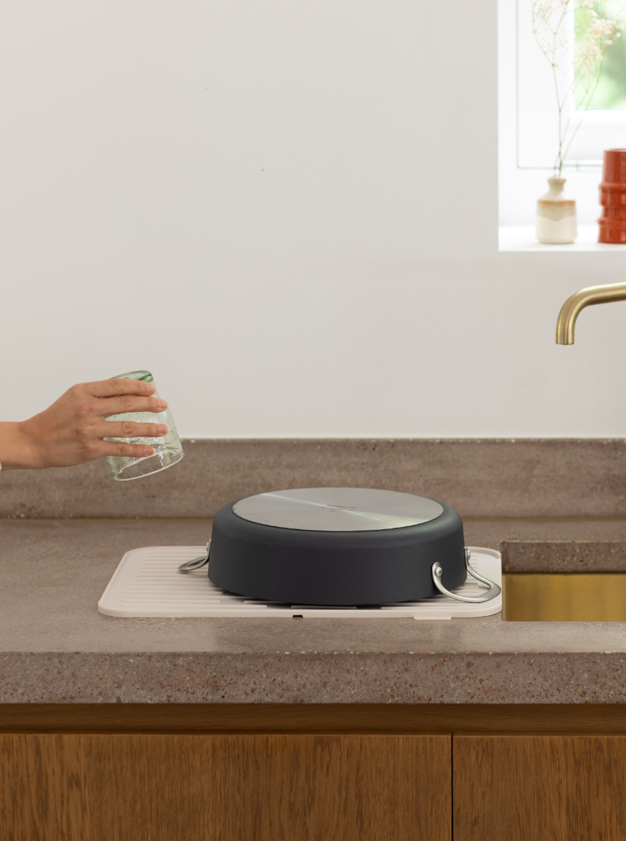 SinkSide Silicone afdruipmat - Soft Beige
