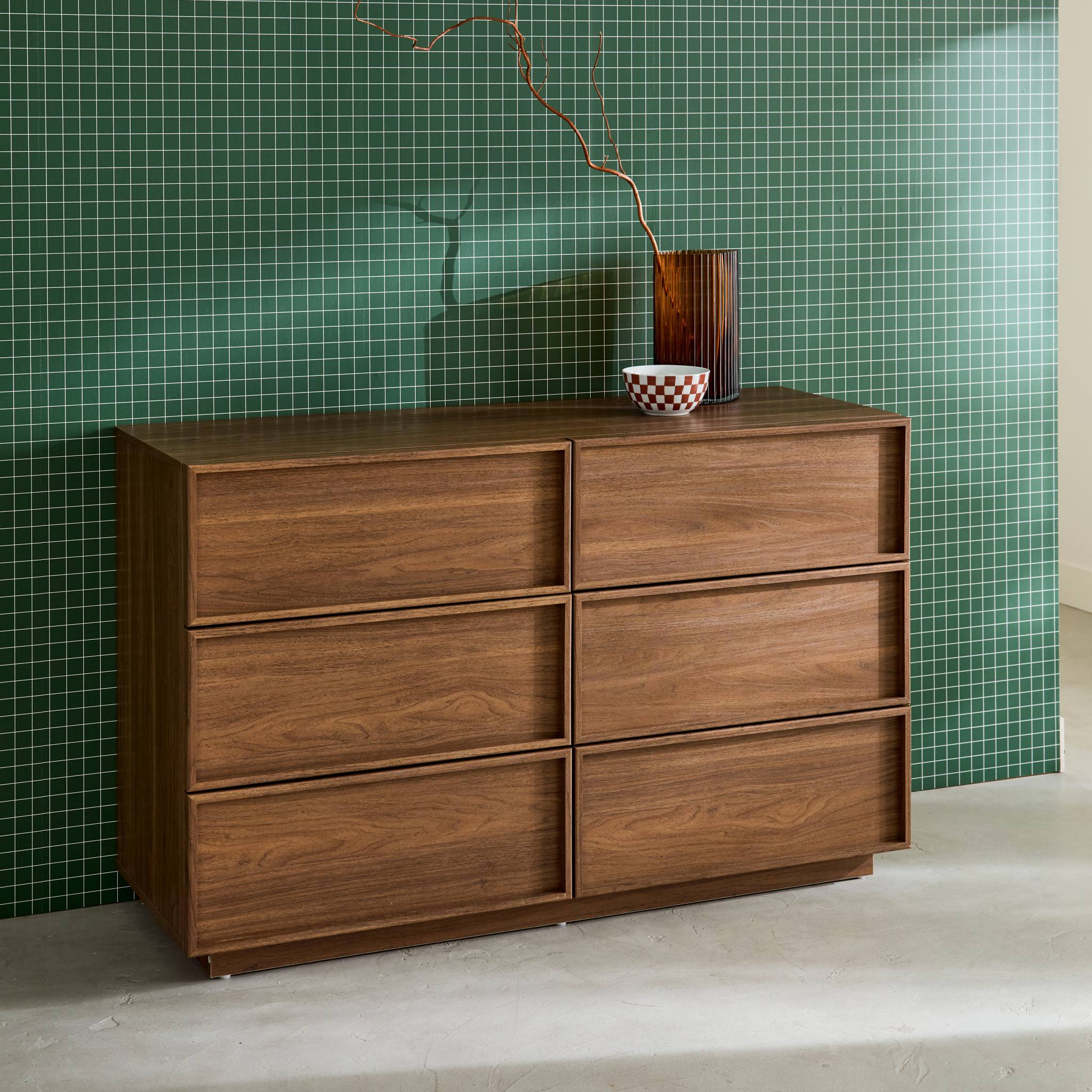 sweeek - Opbergkast houtlook 6 laden