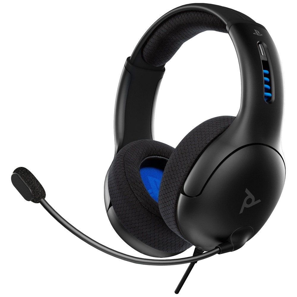 PDP Gaming Lizenziertes LVL 50 Kabelgebundenes Stereo-Headset für PS5, PS4 & PC – Schwarz