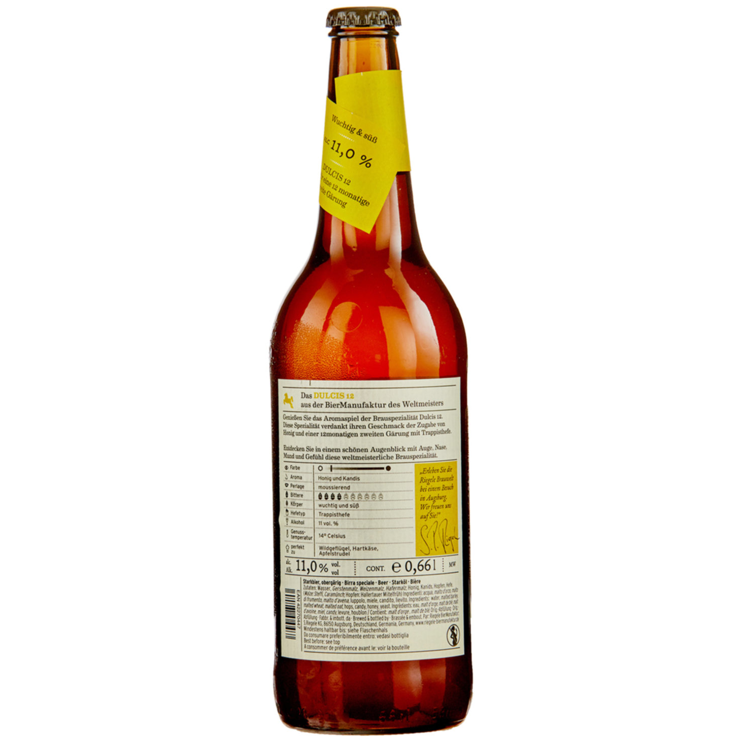 Riegele Dulcis 12 Bier -66cl