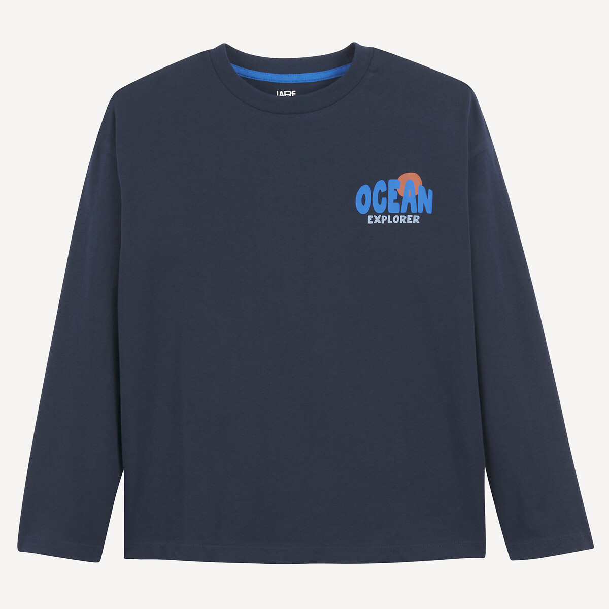 COLEÇÃO LA REDOUTE<br>Camiseta oversized de manga comprida com estampa