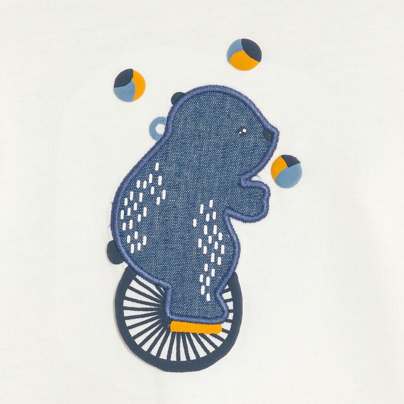 Pyjama jersey cirque jaune bébé garçon Jaune