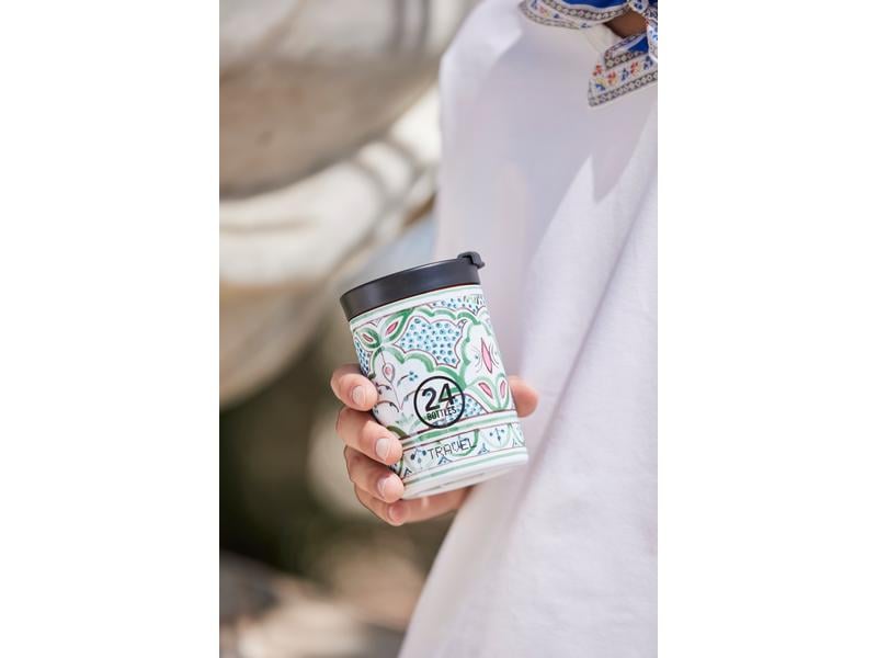 24Bottles Thermobecher Travel Tumbler 350 ml, Marrakech Thermotasse mit doppelwandiger Edelstahlisolation