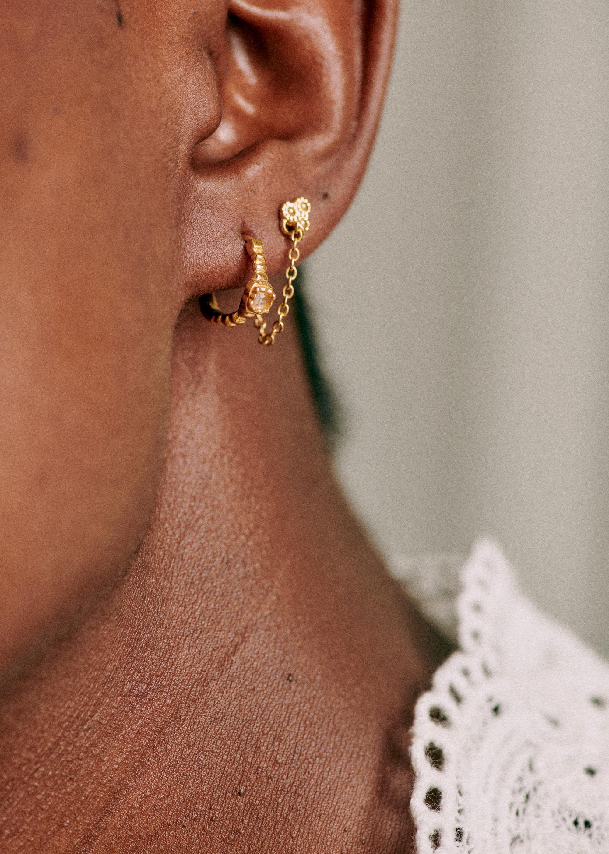 Boucle d'oreille Angele - Doré - E-SHOP/BIJOUX Boucles d'Oreilles 5905805