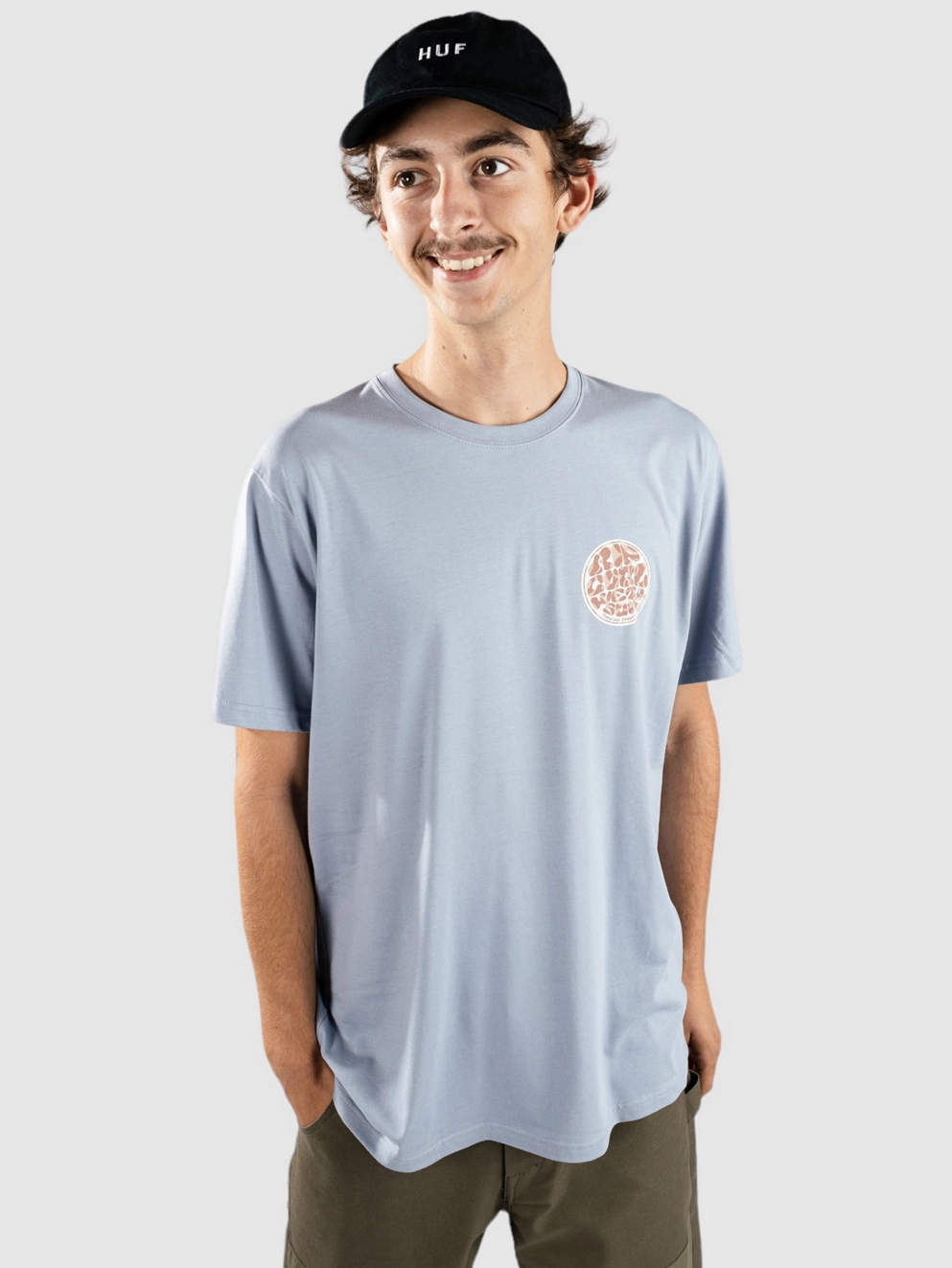 Rip Curl Wettie Passage Icon T-Shirt spray blue