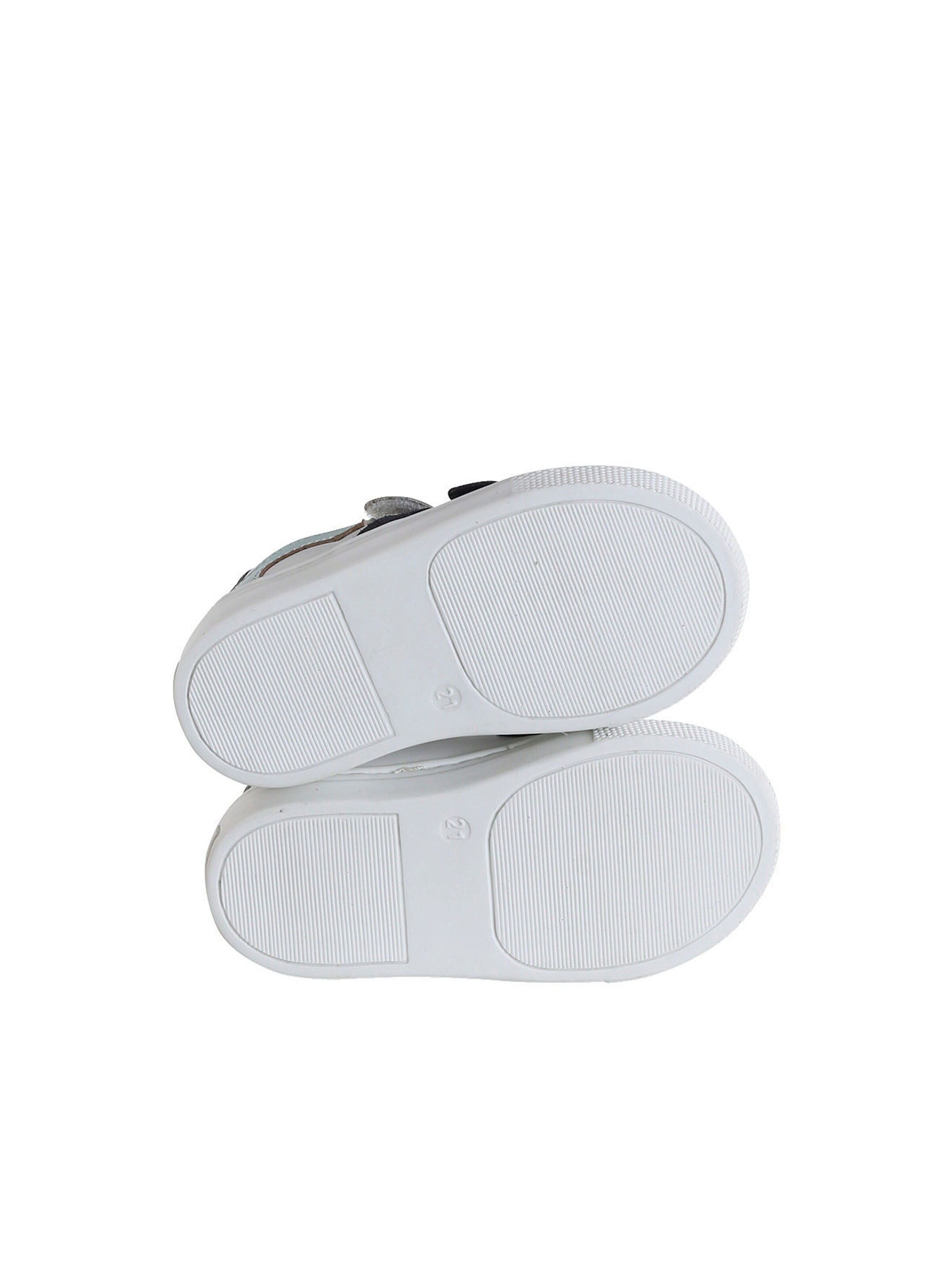 Vertbaudet Baby Klett-Sneakers weiß/marine/gelb
