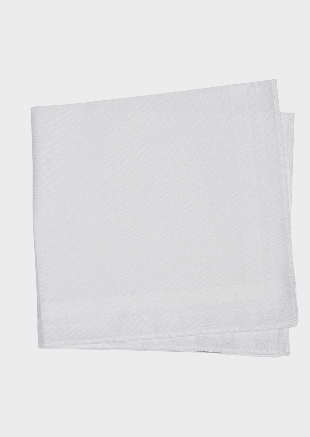 Pochette en coton uni blanc