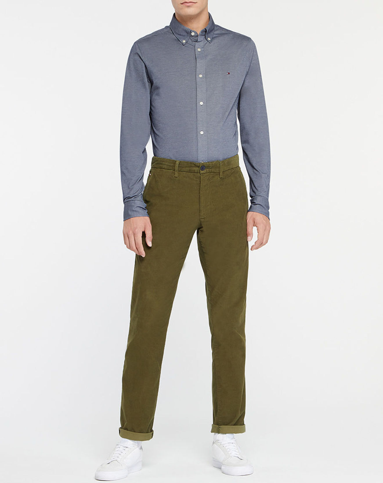 Tommy Hilfiger Chemise Slim 1985 Solid bleu foncé