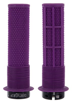 Paire de Grips DMR DeathGrip Thin Avec Flanges Violet